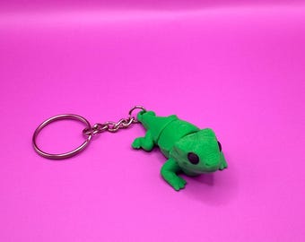Brelok Flexi Gecko – ruchoma zabawka ruchowa drukowana w 3D