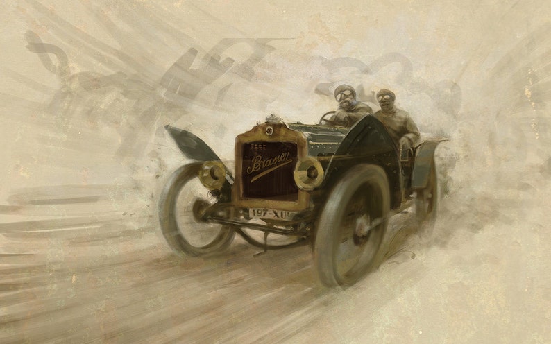 1908 Brasier GP Special Limited Edition Print image 1