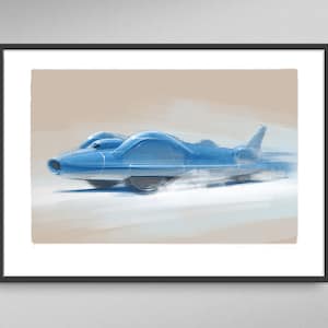 Donald Campbell - Bluebird CN7 Limited Edition-afdruk