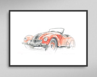 Allard Classic Car Limited Edition Print