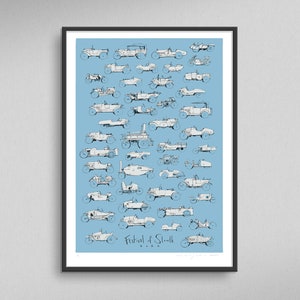 2023 Festival of Slowth Limited Edition Print (blue)
