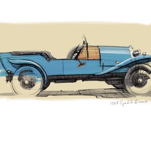 Bugatti Brescia Limited Edition Print