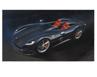 Ferrari Monza SP2 - Signed Artist's Proof