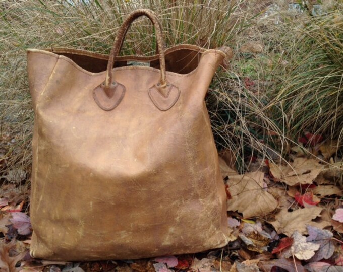 L.L. Bean Leather Tote Etsy