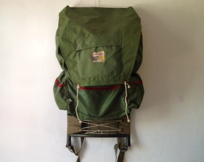 Green Vintage External Frame Backpack by Morsan Etsy