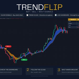 Buy Sell Indicator for TradingView | Non-Repainting Trend Signals, Crypto Futures Forex — TrendFlip image 2