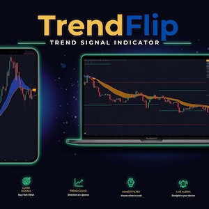 TrendFlip Köp- och säljindikator för TradingView | Trendsignaler utan ommålning, kryptovaluta