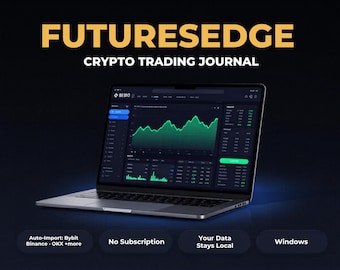 FuturesEdge Crypto Trading Journal App | Auto-Import Bybit, OKX, Bitget | Local Data, No Subscription