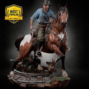 Red Dead Redemption – Arthur Morgan | Frontier Dominion STL Statue | 3D Print Model | Digital STL File