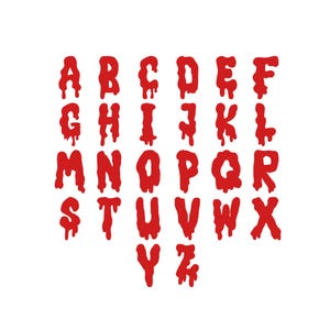 Bloody Letters - Etsy