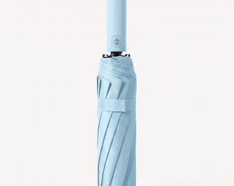 Windproof Automatic Travel Umbrella , Compact 12 Rib Folding UPF 50+ UV Sun Rain Protection, One Touch Auto Open Close.
