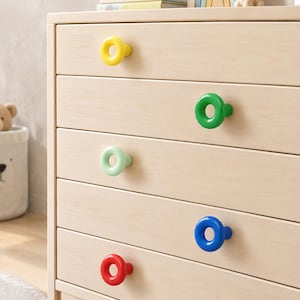 Colorful Dopamine Drawer Knob: Modern Single Hole Cabinet Handle
