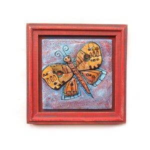 Art butterfly sculpture, Ceramic butterfly, Colorful butterfly, Small butterfly, Wall fish butterfly, Pottery butterfly, Abstract butterfly