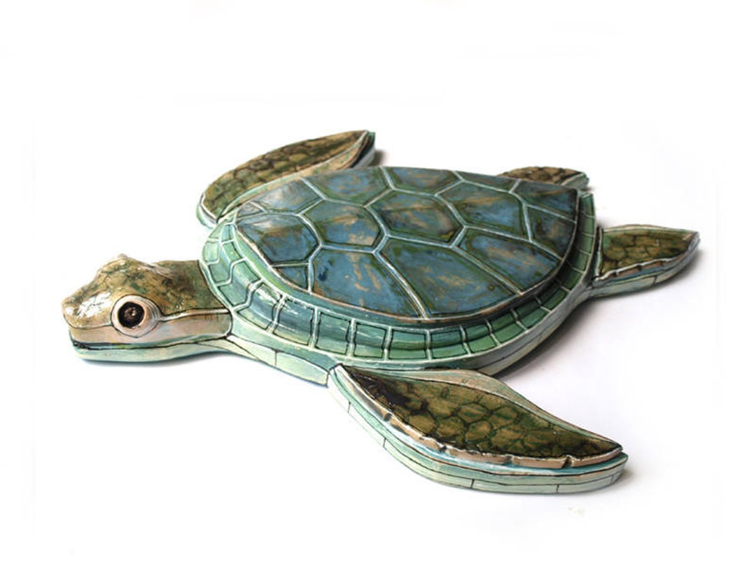 Sea Turtle Sculpture, MADE TO ORDER, Turtle Sculpture, Wall Turtle