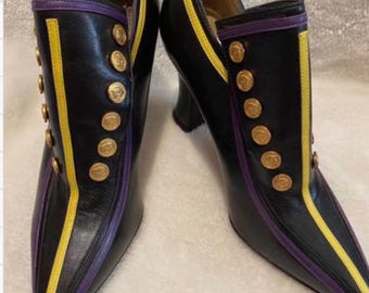 sapatos de salto alto vintage Gianni Versace tamanho 35