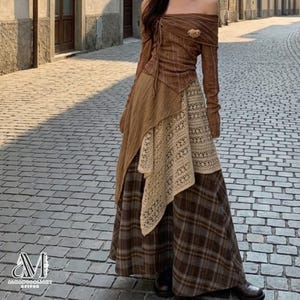 Layered Dress Set | Boho Maxi Skirt Outfit | Daily Wear | Soft Feminine Style