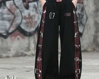 Loose Stripe Pants | Wide Dance Sport Bottom | Daily Wear | Hip Hop Style