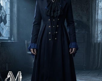 Gothic Prince Coat | Double Breasted Winter Jacket | Waist Cinching | Lolita Cosplay Outfit