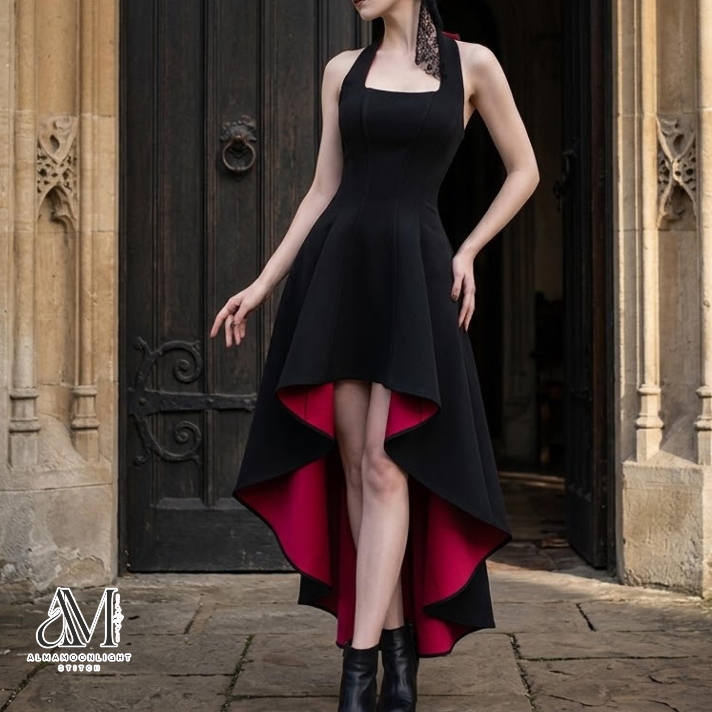 black collared shirt dress High Low fuller skirt allows room type-formal-dresses Black Shirt Dresses | color:Regency