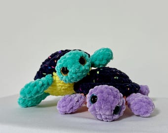 Handmade Galaxy Turtle Plush | Crochet Space Toy | Cosmic Sea Creature Gift