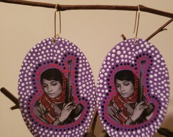 Serie Leila Khaled (opciones de círculo, óvalo y lágrima)