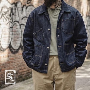 Denim jack met kraag | Top met lange mouwen met knopen | Bovenkledingjas | Stedelijke modestijl
