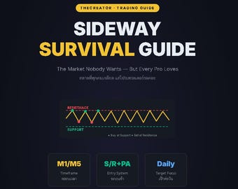 Sideway Trading Guide | Range Market Strategy | M1 M5 Scalping Forex Stocks Crypto Digital Download