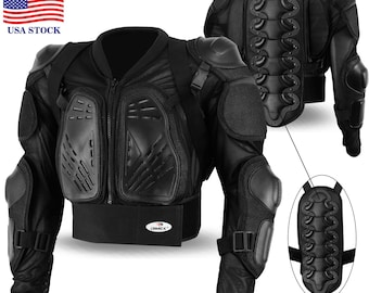 Motorcycle Body Armour Safety Jacket Spine Chest Racing Motorbike Protector Vest