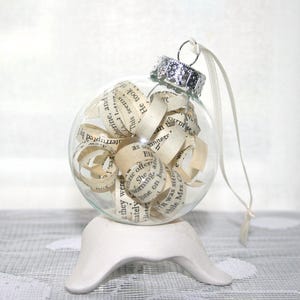 Jane Austen Ornaments - Set of 6 - Pride and Prejudice - Sense and Sensibility - Mansfield Park - Emma - Persuasion - Northanger Abbey