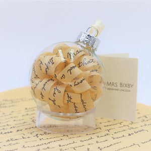 The Second Inaugural Address - President Abraham Lincoln - Parchment Reproduction - Historical Document Ornament - USA Keepsake Gifts