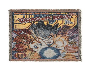 Dragon Ball Kamehameha Woven Blanket | Anime Throw