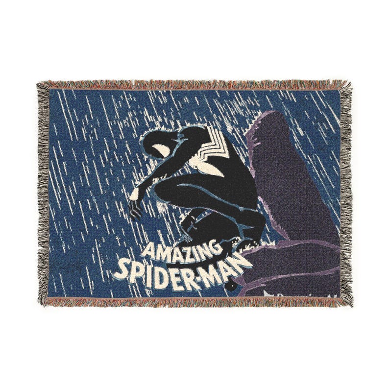 Amazing Spider-Man Woven Blanket | Comic Book Hero Throw Blanket image 4
