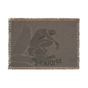 Amazing Spider-Man Woven Blanket | Comic Book Hero Throw Blanket image 2