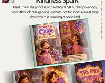 Personalized | Customized | Original Digital Storybook for Kids |  PDF Instant Download | Interactive Princess Story
