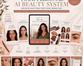AI Beauty System | Personalised Skin, Hair, Makeup Consultation (Digital Download)