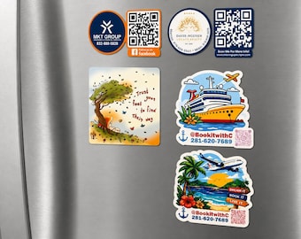Custom Die-Cut Magnets | Personalized Photo, Logo Fridge Magnets | Flexible Business Use