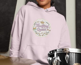 Thrifting Queen Hoodie, Funny Thrift Store Lover Hoodie, Gift For Thrifter, Vintage Shopping Shirt, Unisex Design