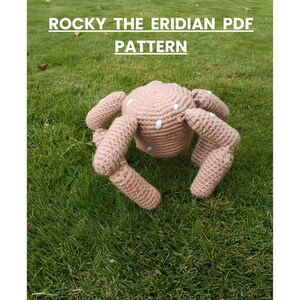 Rocky the Eridian Crochet Pattern, Beginner Amigurumi Alien PDF
