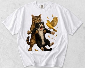 猫のハイムリック法 面白い猫の救助ユーモア Tシャツ PNG