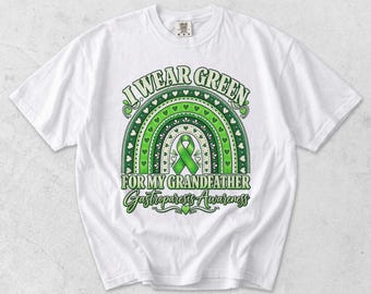 Camiseta de concienciación sobre la gastroparesia "Visto de verde por mi abuelo" PNG