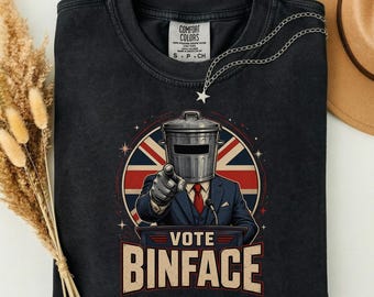 Count Binface Shirt Vote Binface Anti Farage T-Shirt PNG
