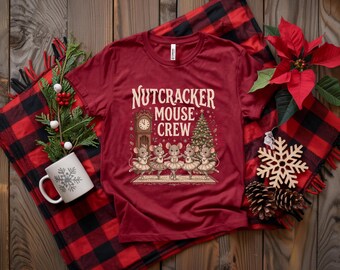 Camiseta navideña de ballet del Cascanueces Mouse Crew PNG
