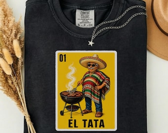 Funny Mexican Grandpa Design - El Tata T-Shirt PNG