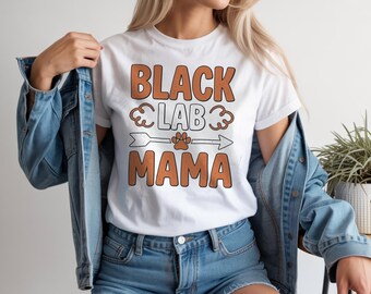 Labrador negro, mamá labrador negro, dueña de perro PNG