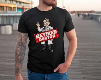 Médico jubilado - Camiseta divertida de regalo de jubilación para médicos PNG
