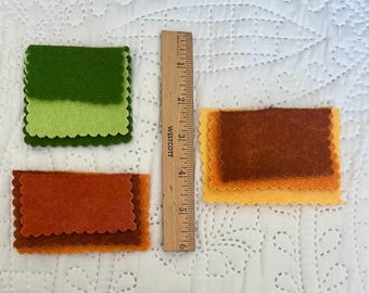 Páginas de agujas de lana con borde festoneado El precio incluye el envío