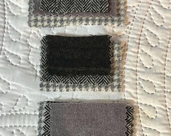 Juego de agujas de lana con borde festoneado, nueve páginas en total