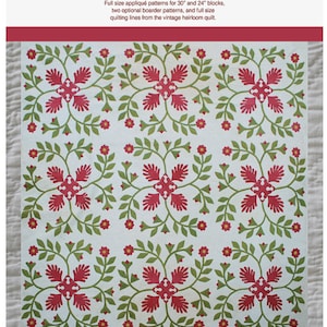 Radical Rose & Reel Applique Quilt Pattern