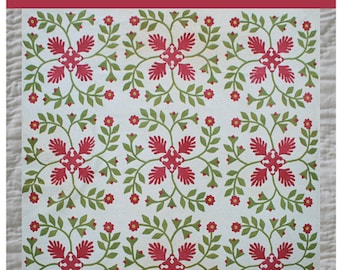 Patrón de edredón con apliques Radical Rose & Reel