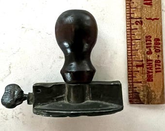 Sello de nombre antiguo para textiles y tarjetas de visita American Eagle Stars Incluye franqueo